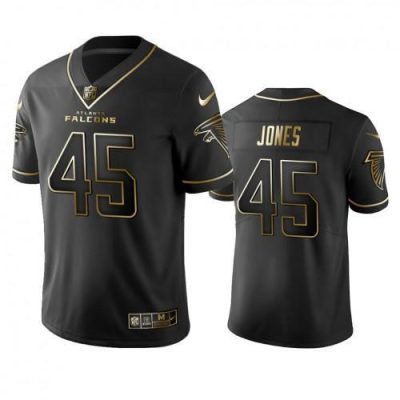 Atlanta Falcons #45 Deion Jones Stitched NFL Vapor Untouchable Limited Black Golden Jersey