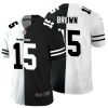 Baltimore Ravens #15 Marquise Brown Black V White Peace Split Nike Vapor Untouchable Limited NFL Jersey