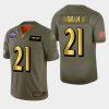 Baltimore Ravens #21 Mark Ingram II Nike Olive Gold 2019 Salute to Service Limited NFL 100 Jersey