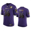 Baltimore Ravens #36 Chuck Clark Nike Purple Team 25th Season Golden Limited NFL Jersey