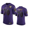 Baltimore Ravens #70 D.J. Fluker Nike Purple Team 25th Season Golden Limited NFL Jersey