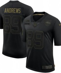 Baltimore Ravens #89 Mark Andrews Nike 2020 Salute To Service Limited Jersey Black