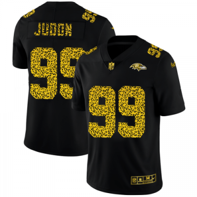 Baltimore Ravens #99 Matthew Judon Nike Leopard Print Fashion Vapor Limited NFL Jersey Black