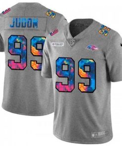 Baltimore Ravens #99 Matthew Judon Nike Multi-Color 2020 NFL Crucial Catch NFL Jersey Greyheather