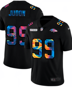 Baltimore Ravens #99 Matthew Judon Nike Multi-Color Black 2020 NFL Crucial Catch Vapor Untouchable Limited Jersey