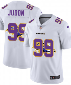 Baltimore Ravens #99 Matthew Judon White Nike Team Logo Dual Overlap Limited NFL Jersey