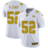 Baltimore Ravens #52 Ray Lewis Nike Flocked Leopard Print Vapor Limited NFL Jersey White