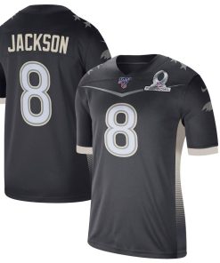 Baltimore Ravens #8 Lamar Jackson Nike 2020 AFC Pro Bowl Game Jersey Anthracite