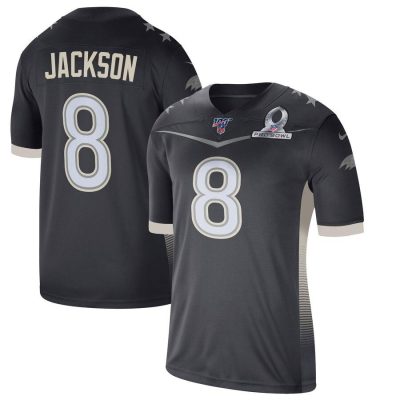 Baltimore Ravens #8 Lamar Jackson Nike 2020 AFC Pro Bowl Game Jersey Anthracite