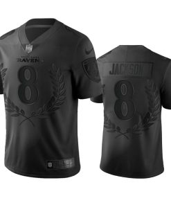 Baltimore Ravens #8 Lamar Jackson Nike Black NFL MVP Limited Edition Jersey