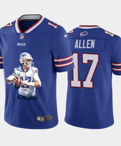 Buffalo Bills #17 Josh Allen Player Signature Moves Vapor Limited NFL Jersey Royal Blue