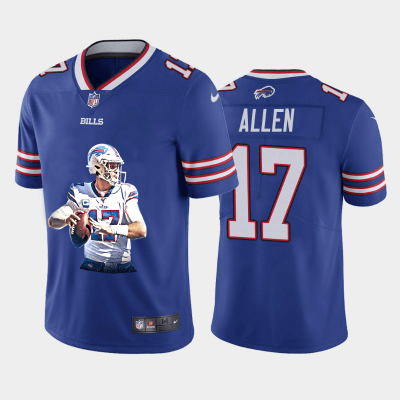 Buffalo Bills #17 Josh Allen Player Signature Moves Vapor Limited NFL Jersey Royal Blue