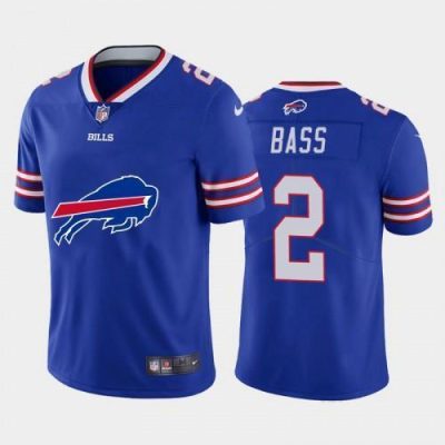 Buffalo Buffalo Bills #2 Tyler Bass Royal Blue Big Team Logo Vapor Limited NFL Jersey