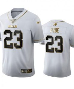 Buffalo Buffalo Bills #23 Micah Hyde White Golden Edition Vapor Limited NFL 100 Jersey
