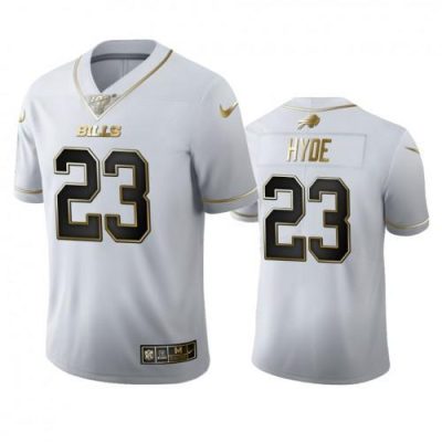 Buffalo Buffalo Bills #23 Micah Hyde White Golden Edition Vapor Limited NFL 100 Jersey