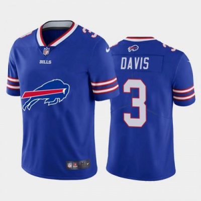 Buffalo Buffalo Bills #3 Gabriel Davis Royal Blue Big Team Logo Vapor Limited NFL Jersey