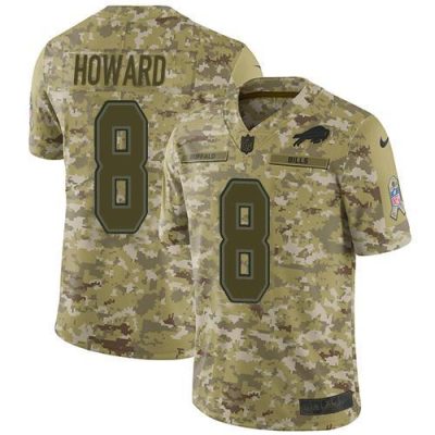 Buffalo Buffalo Bills #8 O. J. Howard Camo Stitched NFL Limited 2018 Salute To Service Jersey