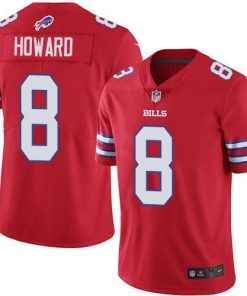Buffalo Buffalo Bills #8 O. J. Howard Red Stitched NFL Limited Rush Jersey