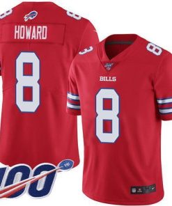Buffalo Buffalo Bills #8 O. J. Howard Red Stitched NFL Limited Rush 100th Season Jersey