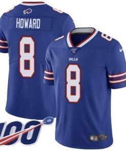 Buffalo Buffalo Bills #8 O. J. Howard Royal Blue Team Color Stitched NFL 100th Season Vapor Limited Jersey