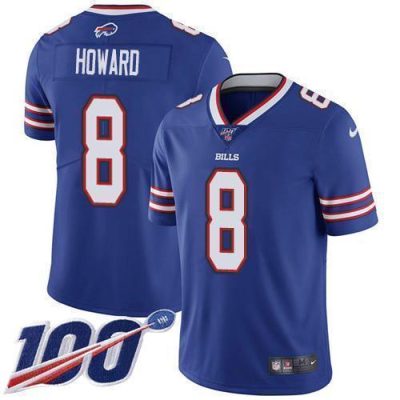 Buffalo Buffalo Bills #8 O. J. Howard Royal Blue Team Color Stitched NFL 100th Season Vapor Limited Jersey