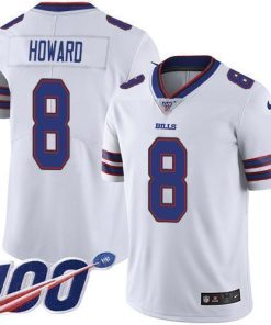 Buffalo Buffalo Bills #8 O. J. Howard White Stitched NFL 100th Season Vapor Limited Jersey