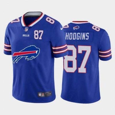 Buffalo Buffalo Bills #87 Isaiah Hodgins Royal Blue Big Team Logo Player Vapor Limited NFL Jersey