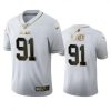 Buffalo Buffalo Bills #91 Ed Oliver White Golden Edition Vapor Limited NFL 100 Jersey