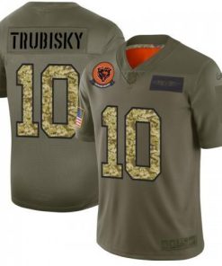 Chicago Chicago Bears #10 Mitchell Trubisky Nike 2019 Olive Camo Salute To Service Limited NFL Jersey