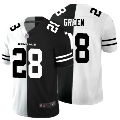 Cincinnati Bengals #28 Joe Mixon Black V White Peace Split Nike Vapor Untouchable Limited NFL Jersey