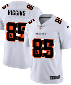 Cincinnati Bengals #85 Tee Higgins White Nike Team Logo Dual Overlap Limited NFL Jersey