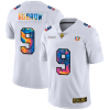Cincinnati Bengals #9 Joe Burrow White Nike Multi-Color 2020 NFL Crucial Catch Limited NFL Jersey