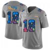 Cincinnati Cincinnati Bengals #18 A.J. Green Nike Multi-Color 2020 NFL Crucial Catch NFL Jersey Greyheather