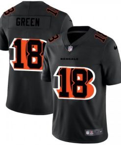 Cincinnati Cincinnati Bengals #18 A.J. Green Nike Team Logo Dual Overlap Limited NFL Jersey Black
