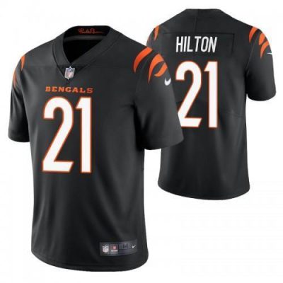 Cincinnati Cincinnati Bengals #21 Mike Hilton Black Nike Vapor Limited Jersey