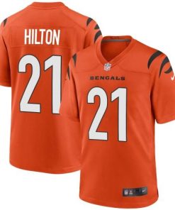 Cincinnati Cincinnati Bengals #21 Mike Hilton Orange Nike Alternate Game Jersey