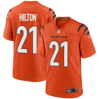 Cincinnati Cincinnati Bengals #21 Mike Hilton Orange Nike Alternate Game Jersey