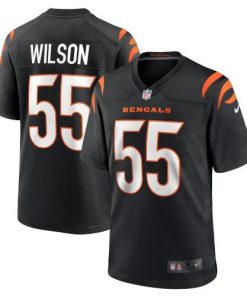 Cincinnati Cincinnati Bengals #55 Logan Wilson Black Nike Game Jersey