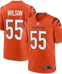 Cincinnati Cincinnati Bengals ##55 Logan Wilson Orange Nike Alternate Game Jersey