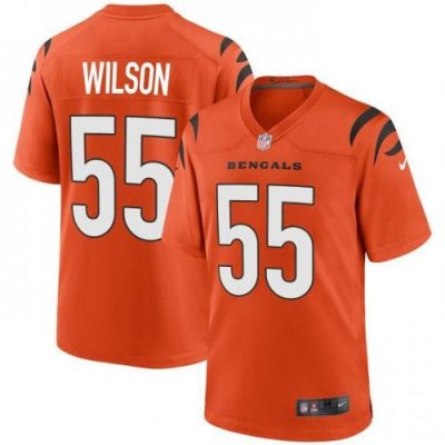 Cincinnati Cincinnati Bengals ##55 Logan Wilson Orange Nike Alternate Game Jersey