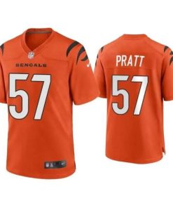 Cincinnati Cincinnati Bengals #57 Germaine Pratt Orange Nike Alternate Game Jersey
