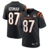 Cincinnati Cincinnati Bengals #87 C.J. Uzomah Black Super Bowl LVI Patch Nike Game Jersey