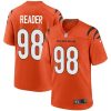Cincinnati Cincinnati Bengals #98 D.J. Reader Orange Nike Alternate Game Jersey
