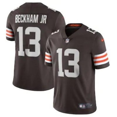 Cleveland Cleveland Browns #13 Odell Beckham Jr. Nike Brown 2020 Vapor Limited Jersey