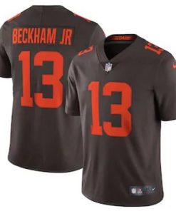 Cleveland Cleveland Browns #13 Odell Beckham Jr. Nike Brown Alternate 2020 Vapor Limited Jersey