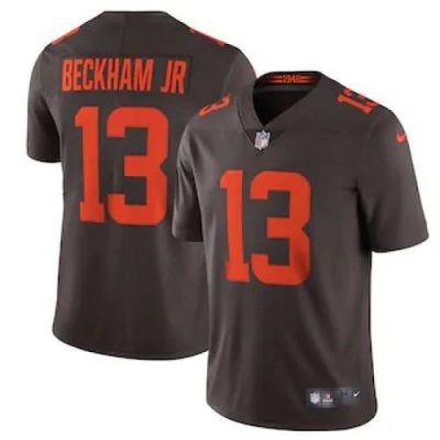 Cleveland Cleveland Browns #13 Odell Beckham Jr. Nike Brown Alternate 2020 Vapor Limited Jersey