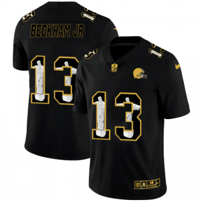 Cleveland Cleveland Browns #13 Odell Beckham Jr. Nike Carbon Black Vapor Cristo Redentor Limited NFL Jersey