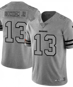 Cleveland Cleveland Browns #13 Odell Beckham Jr. Nike Gray Gridiron II Vapor Untouchable Limited NFL Jersey