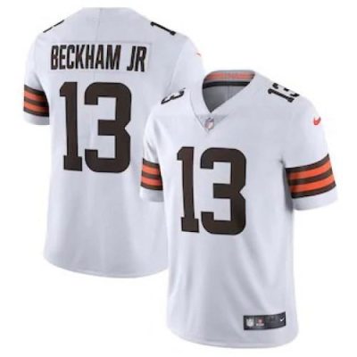 Cleveland Cleveland Browns #13 Odell Beckham Jr. Nike White 2020 Vapor Limited Jersey