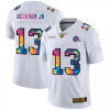 Cleveland Cleveland Browns #13 Odell Beckham Jr. White Nike Multi-Color 2020 NFL Crucial Catch Limited NFL Jersey